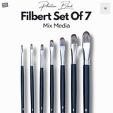 Like it Vegan Filbert 11” Long Handle Painting Brush Set Of 7
