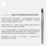 Like it Artist Painting Brush Round Set 7 Squirrel Synthetic