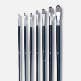 Like it Vegan Filbert 11” Long Handle Painting Brush Set Of 7