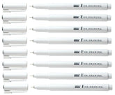 Like it Marvy Uchida Drawing Fineliner Pens, Drawing System Pen Black (SET OF 8) (0.1 mm, 0.2 mm, 0.3 mm, 0.4 mm, 0.5 mm, 0.6 mm, 0.8 mm)