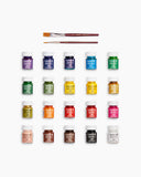 Camel Premium Poster Colours Assorted pack of 20 shades in 15 ml with Brushes