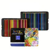 Like it Metal Box Colored Pencils Set, 50 Pieces, Oil Colour Pencils for Adult Colouring Books, Artist Drawing, Sketching, Crafting for Beginners/Artists