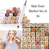 Touch cool Alcohol Markers Skin Tone & Hair Art Markers, Dual Tip Chisel&Fine Art Portrait Hair Perfect for Professional & Adults,Comic, Anime, Manga, Illustration (Skin Tone Marker Set of 36)
