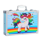 Unicorn Art & Craft Painting Box, Big Coloring Suitcase Multiple 145 Color Kit, Professional Drawing Water Color Pencils, Oil Pastel, Sketches & Acrylic Paint Brush Birthday Gift for Girls