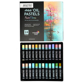 BRUSTRO Artist Oil Pastels Set of 24 (Pastel Tones)
