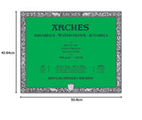 Arches Watercolour Paper Blocks | Cold Pressed Natural White | for Watercolor, Acrylic Painting, Gouache and Poster Color Painting | 300 GSM, 41 x 51 cm- 20 Sheets