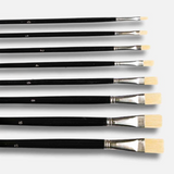 Like it Flat Chungking Hog Brush Set Of 8 Black Edition 11” LH