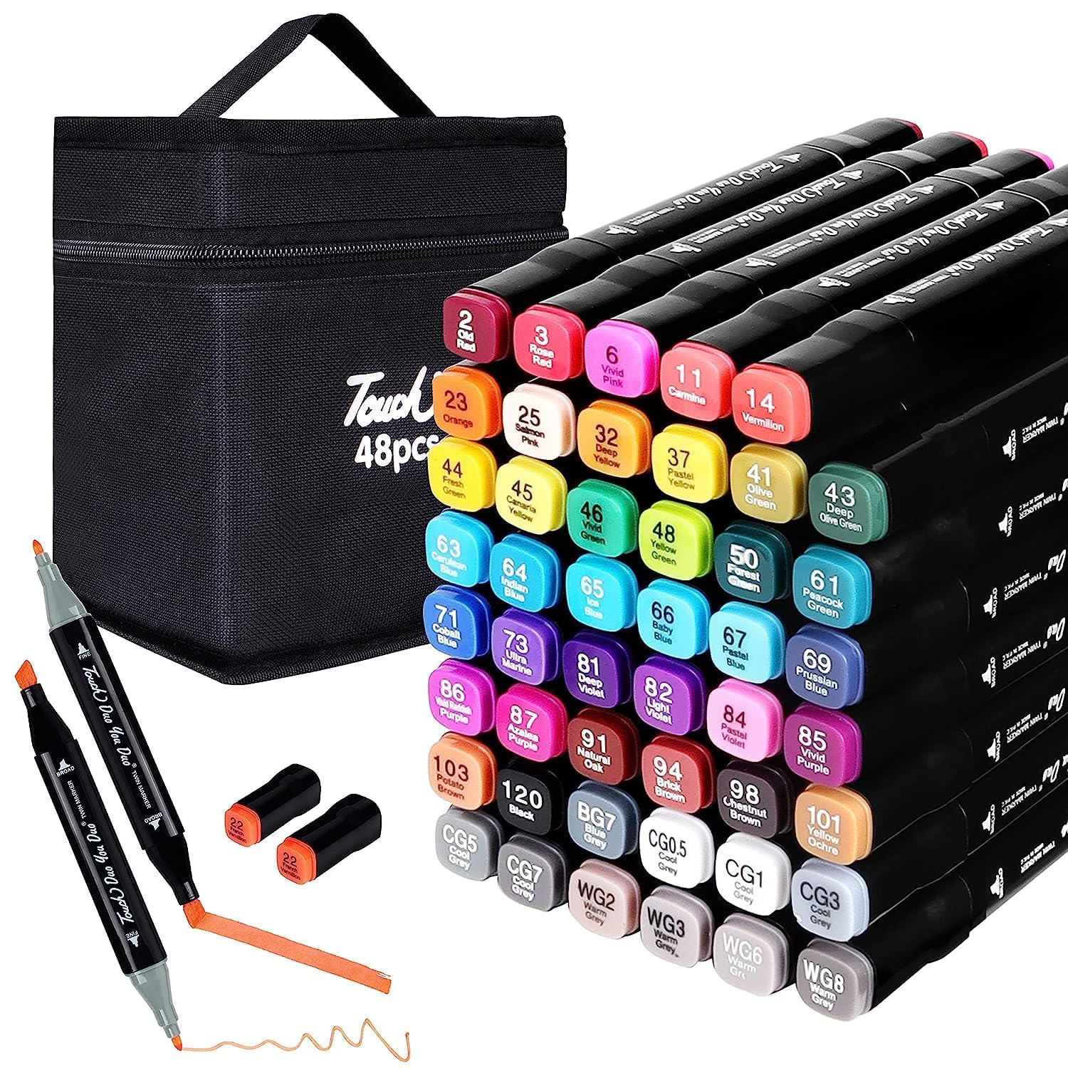 Like it Artist Alcohol Based Ink Colors Dual Tip Marker Set 48