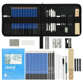 like it 35 Pieces Professional Drawing Pencils and Sketch Kit for Artist