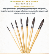 Like it Mop Brush Set Of 7 Size 0, 2, 4, 6, 8, + 10,XL, 12 XL