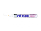 Marvy Uchida Decocolor Opaque Paint Broad Point Paint Markers, Single Colours (White)