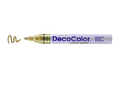 Marvy Uchida Decocolor Opaque Paint Broad Point Paint Markers, Single Colours (Gold)