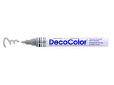 Marvy Uchida Decocolor Opaque Paint Broad Point Paint Markers, Single Colours (Silver)