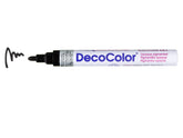 Marvy Uchida Decocolor Opaque Paint Broad Point Paint Markers, Single Colours (Black)