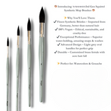 Like it Artist Painting Brush Squirrel Synthetic Mop Set Of 4