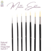 Like it Artists’ Round Hogg White Painting brush Set Of 7