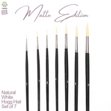 Like it Artists’ Round Hogg White Painting brush Set Of 7