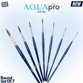 Like it AquaPro Pure Kolinsky Vegan Round Set Of 7