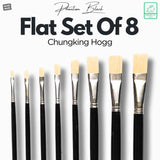 Like it Flat Chungking Hog Brush Set Of 8 Black Edition 11” LH