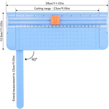 Like it 9 inch Portable A5 Paper Cutter, Guillotine Paper Trimmer with Handsafe Guard and Side Ruler for Standard Cutting of A5 Paper, Photos, Scrapbooking, or Labels (Assorted Multicolour)