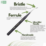 Like it Artist Mini Detailers Detailing Professionals Painting Brushes Ideal for Detailing Set of 5 (MATT Black) With Brush Holder