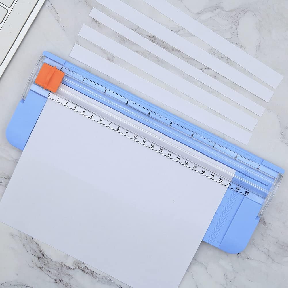 Like it 9 inch Portable A5 Paper Cutter, Guillotine Paper Trimmer with Handsafe Guard and Side Ruler for Standard Cutting of A5 Paper, Photos, Scrapbooking, or Labels (Assorted Multicolour)