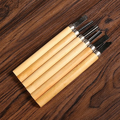 Like it Wood Carving Tools 6-Pcs Set – Premium Grade Wood Chisel for Beginners and Professional Wood Carvers Wood Carving Set with Strong Durable Steel Blades Chisel knife set artwork supplier