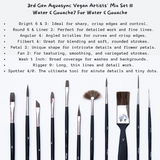 Like it Mix Media Brush Set Of 11 for Acrylic, Oil, Watercolour & Gouache Painting Brush Set