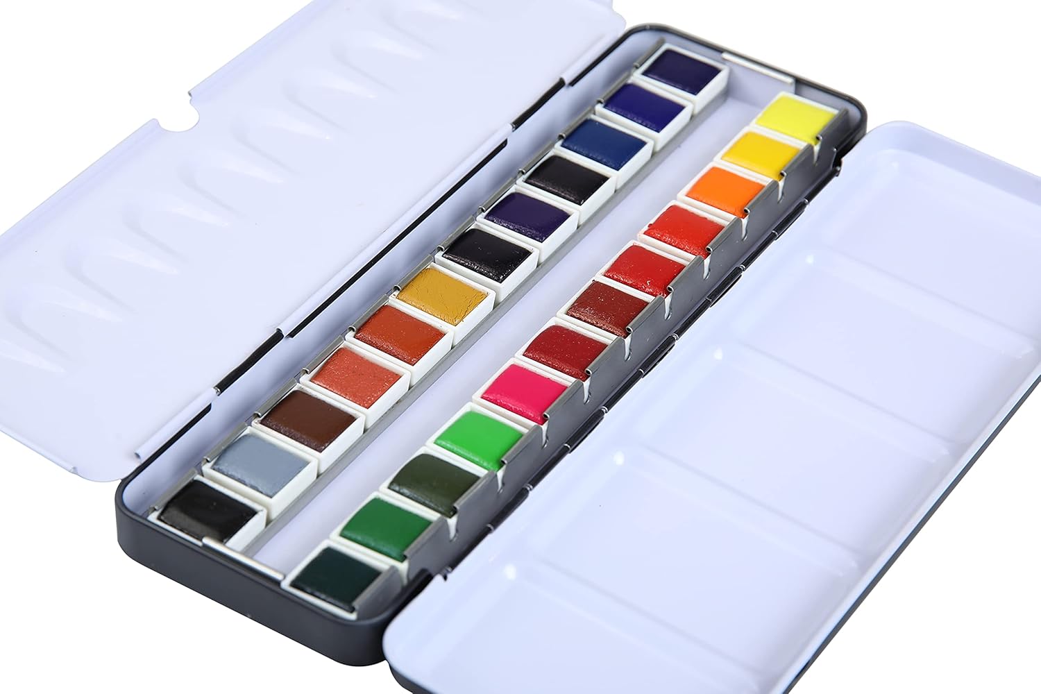 BRUSTRO Artists Professional Watercolour Half Pan Set of 24