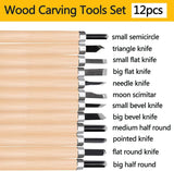 Like it Wood Carving Tools 12-Pcs Set – Premium Grade Wood Chisel for Beginners and Professional Wood Carvers Wood Carving Set with Strong Durable Steel Blades Chisel knife set artwork supplier