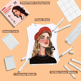 Touch cool Alcohol Markers Skin Tone & Hair Art Markers, Dual Tip Chisel&Fine Art Portrait Hair Perfect for Professional & Adults,Comic, Anime, Manga, Illustration (Skin Tone Marker Set of 24)