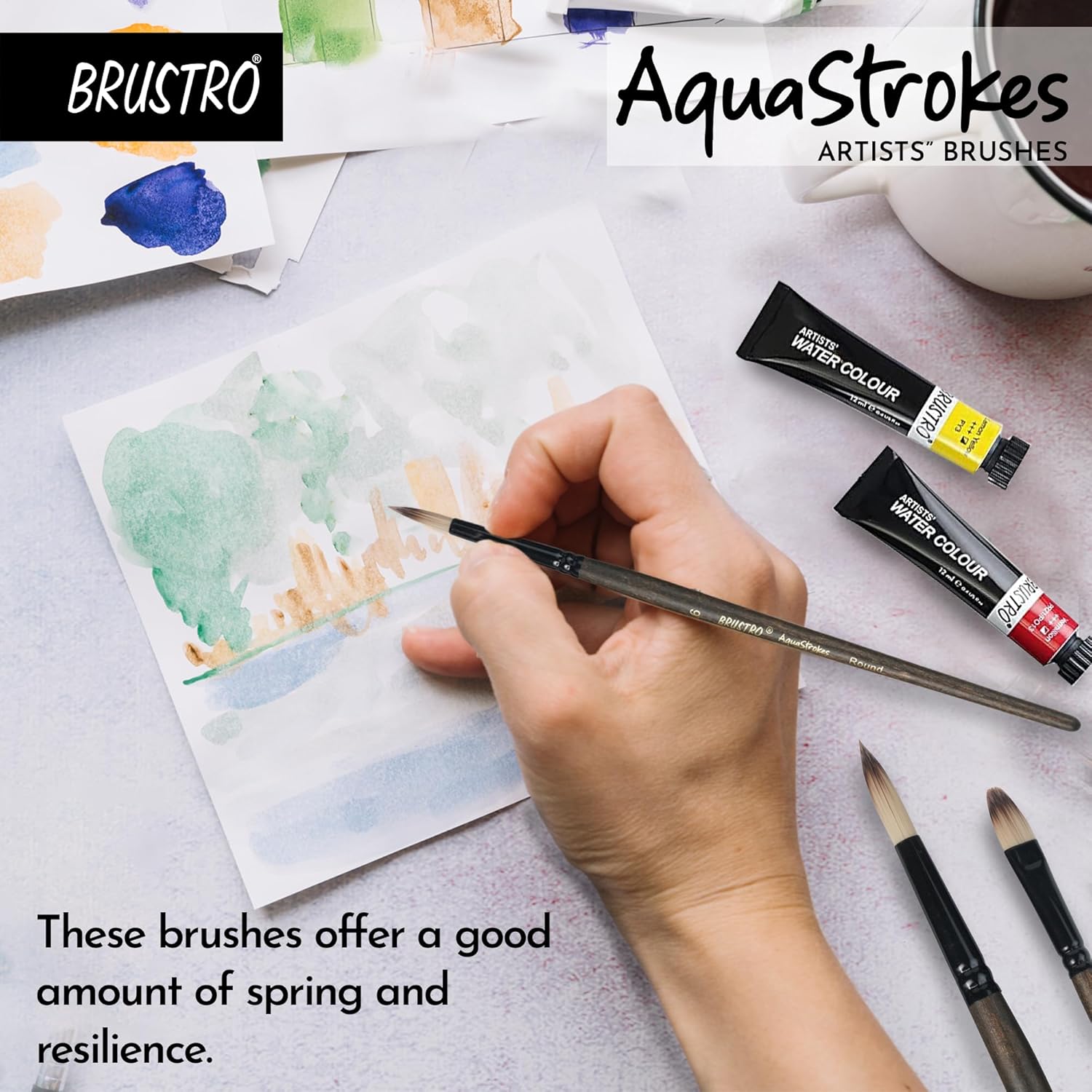 Brustro Artist AquaStrokes Brush Set Of 6