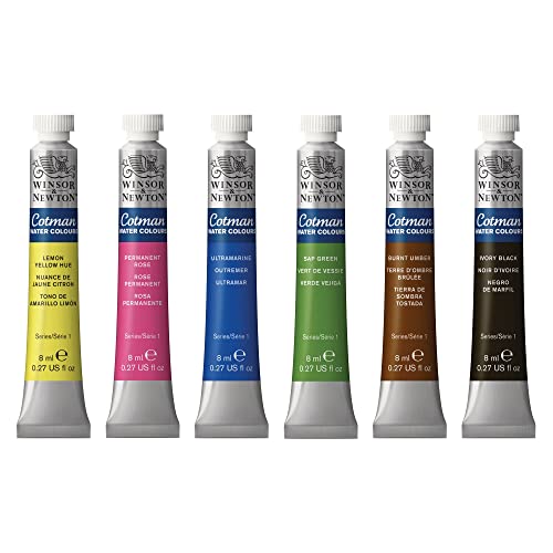 Winsor & Newton Cotman Water Colour – Set of 6 Tubes x 8 ML