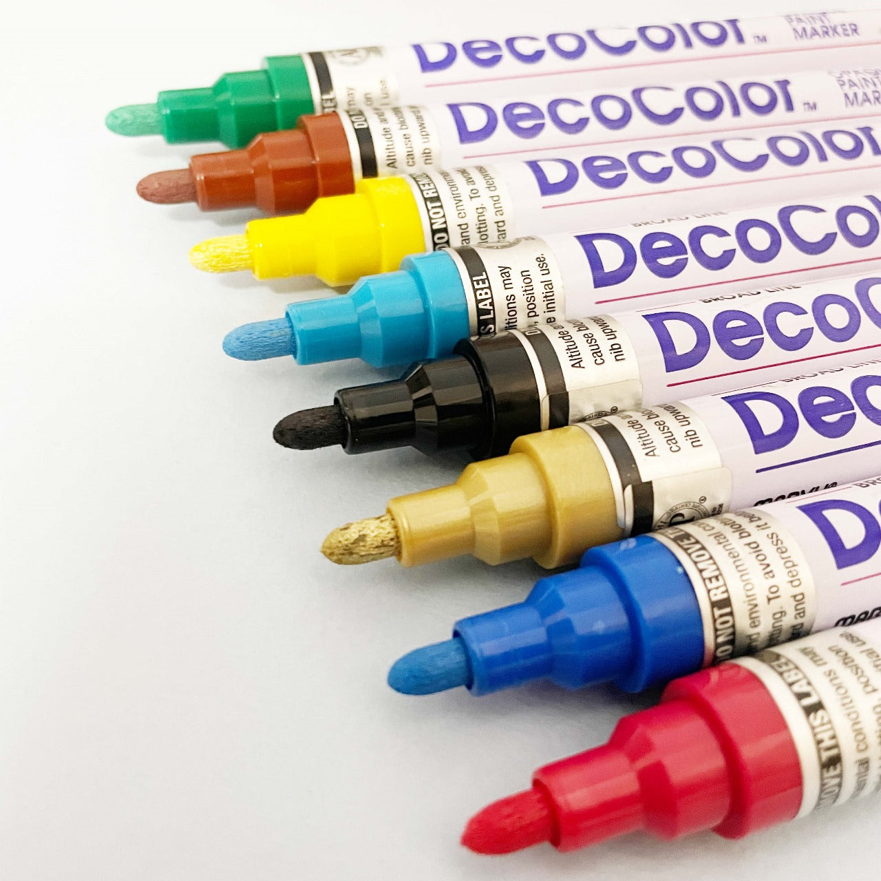 Marvy Uchida Decocolor Opaque Paint Broad Point Paint Markers, Single Colours (Yellow)