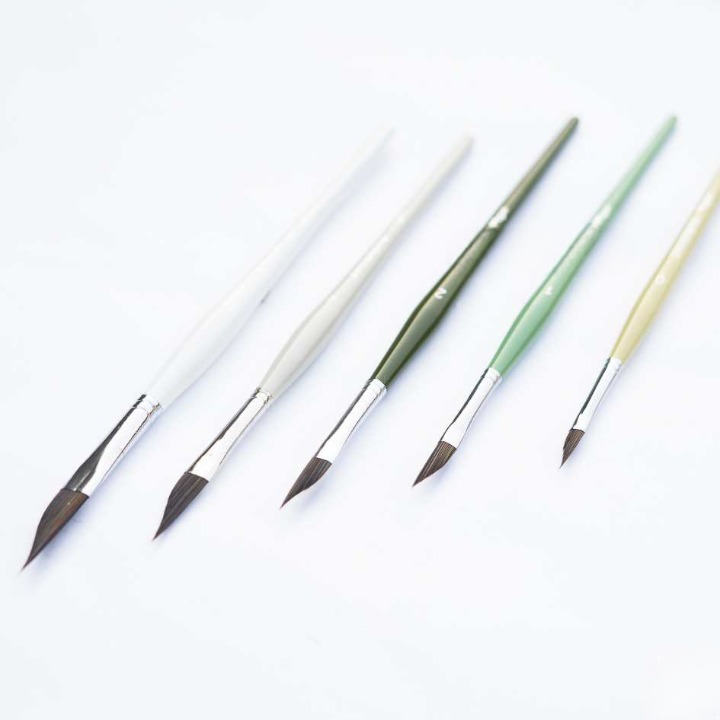 Like it Petal Pyramid Set Of 5 Forest Patel Edition for Acrylic, Oil, Watercolour & Painting Brush Set